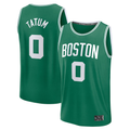 Trusc B.Celtics #0 Jayson Tatum  Kelly Green Fast Break Replica Player Jerseys - Icon Edition