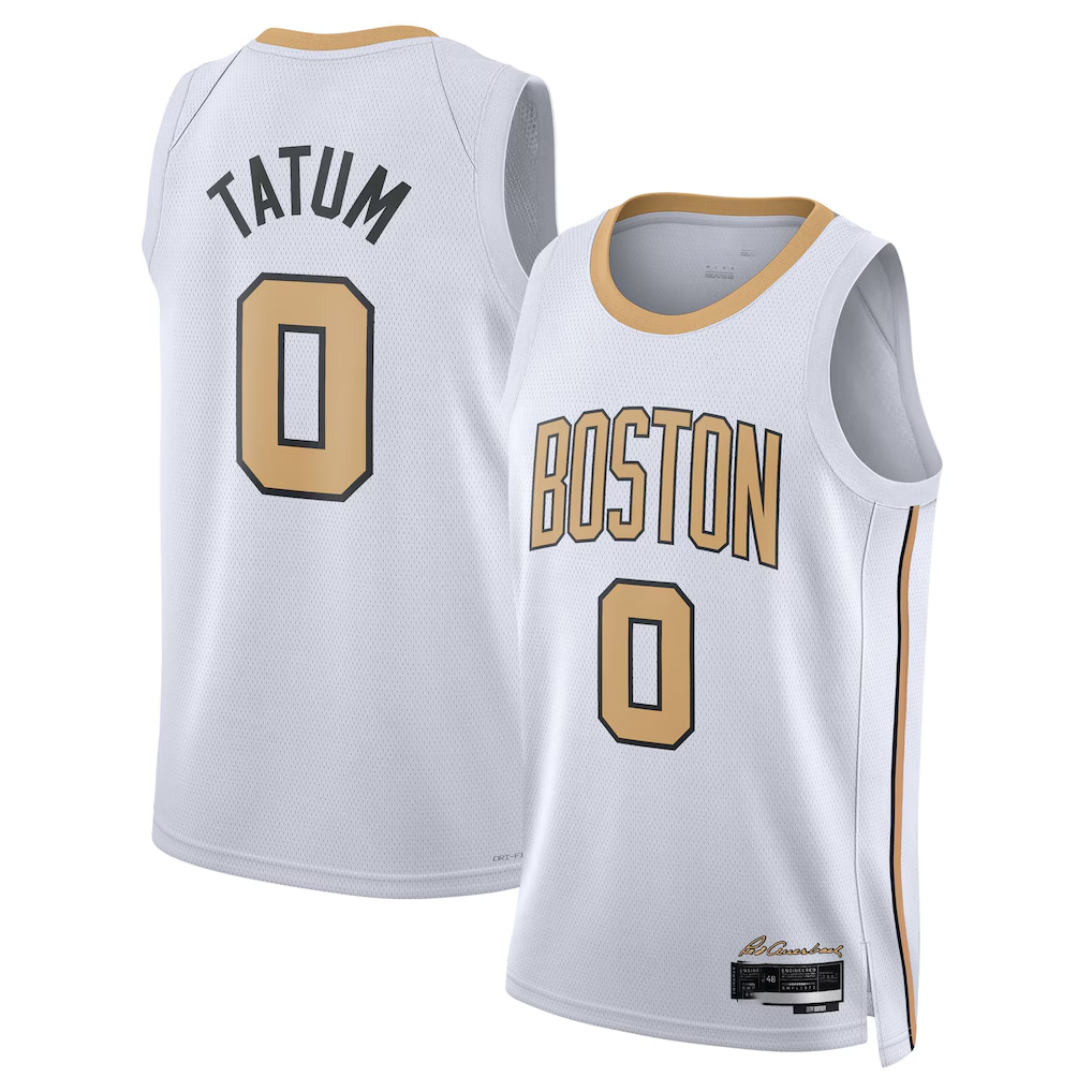 Trusc B.Celtics #0 Jayson Tatum White 2025 2026 Swingman Jerseys - City Edition
