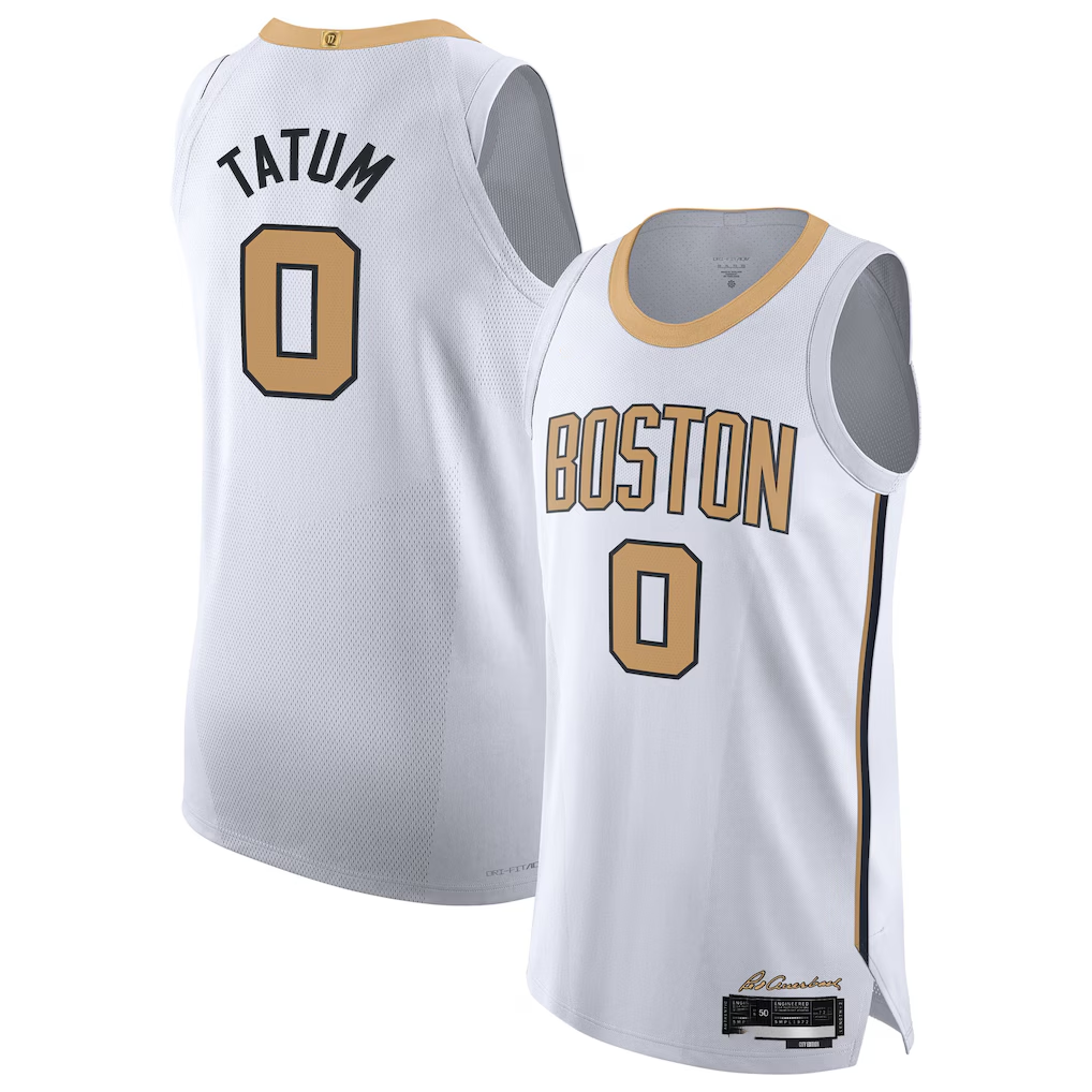 Trusc B.Celtics #0 Jayson Tatum White 202526 Authentic Jerseys - City Edition