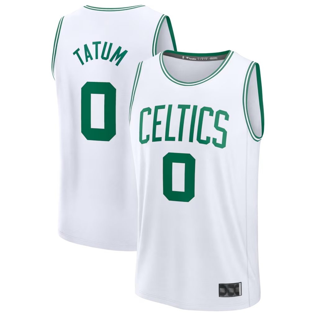 Trusc B.Celtics #0 Jayson Tatum White Fast Break Replica Player Jerseys - Association Edition