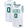 Trusc B.Celtics #0 Jayson Tatum White Fast Break Replica Player Jerseys - Association Edition