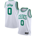 Trusc B.Celtics #0 Jayson Tatum White Swingman Jerseys - Association Edition