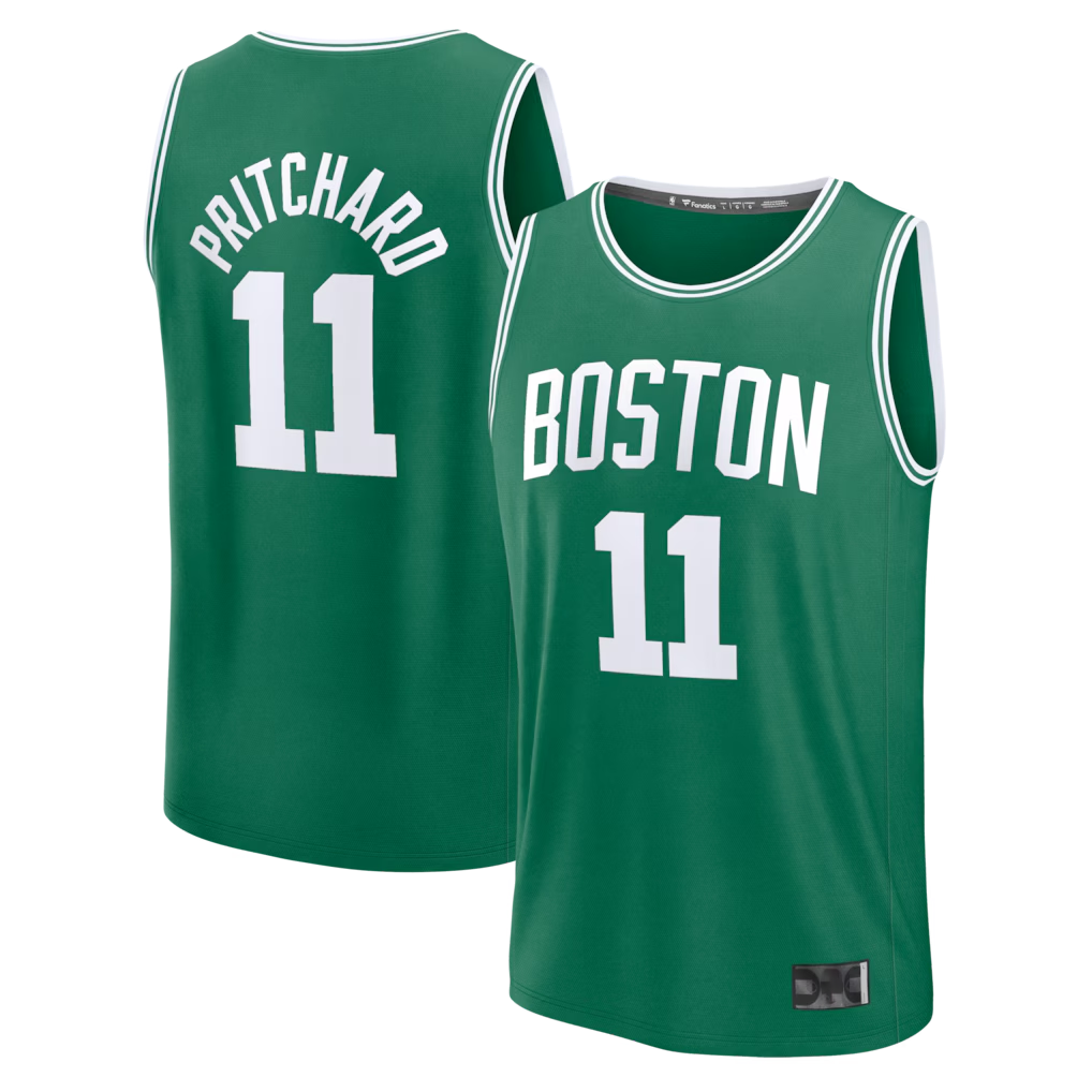 Trusc B.Celtics #11 Payton Pritchard Kelly Green Fast Break Replica Jerseys - Icon Edition