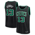 Trusc B.Celtics #13 Paul George Black Fast Break Replica Jerseys - Statement Edition