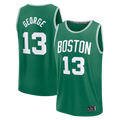 Trusc B.Celtics #13 Paul George  Kelly Green Fast Break Replica Jerseys - Icon Edition