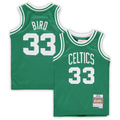 Trusc B.Celtics #33 Larry Bird Mitchell & Ness Kelly Green 1985-86 Hardwood Classics Throwback Team Jerseys