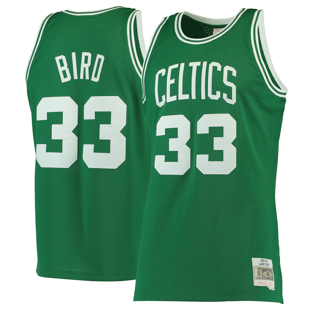 Trusc B.Celtics #33 Larry Bird Mitchell & Ness Kelly Green Hardwood Classics Swingman Jerseys