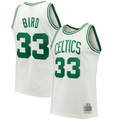 Trusc B.Celtics #33 Larry Bird Mitchell & Ness White Hardwood Classics 198586 Swingman Jerseys
