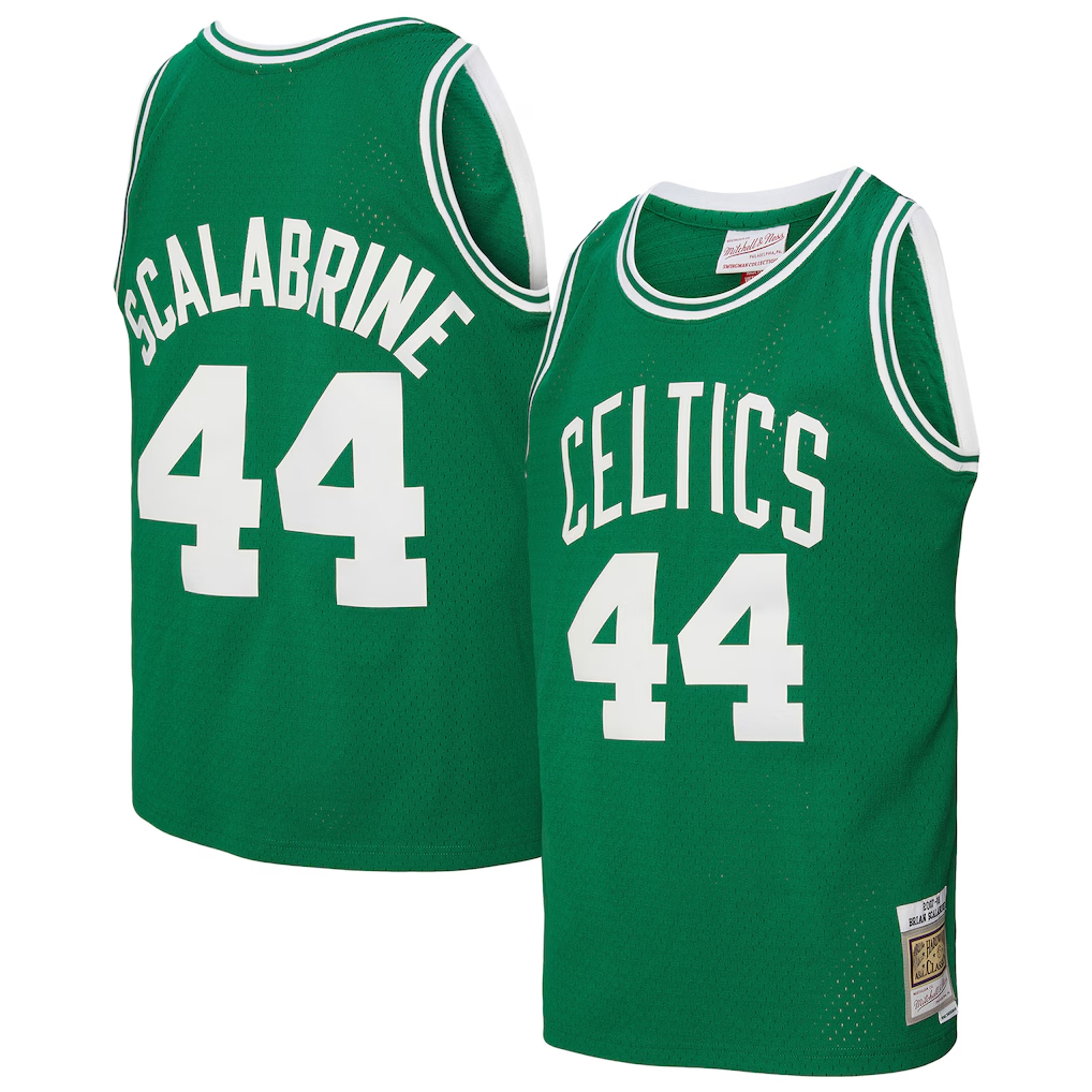 Trusc B.Celtics #44 Brian Scalabrine Mitchell & Ness Kelly Green 200708 Hardwood Classics Swingman Jerseys