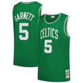 Trusc B.Celtics #5 Kevin Garnett Mitchell & Ness Kelly Green 200708 Hardwood Classics Swingman Jerseys