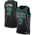 Trusc B.Celtics #7 Jaylen Brown Black Swingman Jerseys - Statement Edition