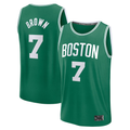 Trusc B.Celtics #7 Jaylen Brown  Kelly Green Fast Break Replica Player Jerseys - Icon Edition