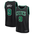 Trusc B.Celtics #9 Derrick White  Black Fast Break Replica Player Jerseys - Statement Edition