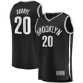 Trusc B.Nets #20 Day'Ron Sharpe  Black Fast Break Replica Jerseys - Icon Edition
