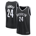 Trusc B.Nets #24 Cam Thomas Black Fast Break Replica Jerseys - Icon Edition