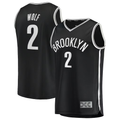 Trusc B.Nets #2 Daniel Wolf Black Fast Break Replica Jerseys - Icon Edition
