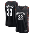 Trusc B.Nets #33 Nic Claxton Black 202526 City Edition Fast Break Jerseys