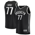 Trusc B.Nets #77 Ben Saraf  Black Fast Break Replica Jerseys - Icon Edition