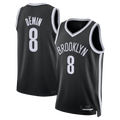 Trusc B.Nets #8 Egor D?min Black Swingman Jerseys - Icon Edition