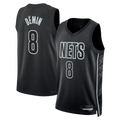 Trusc B.Nets #8 Egor D?min  Black Swingman Jerseys - Statement Edition