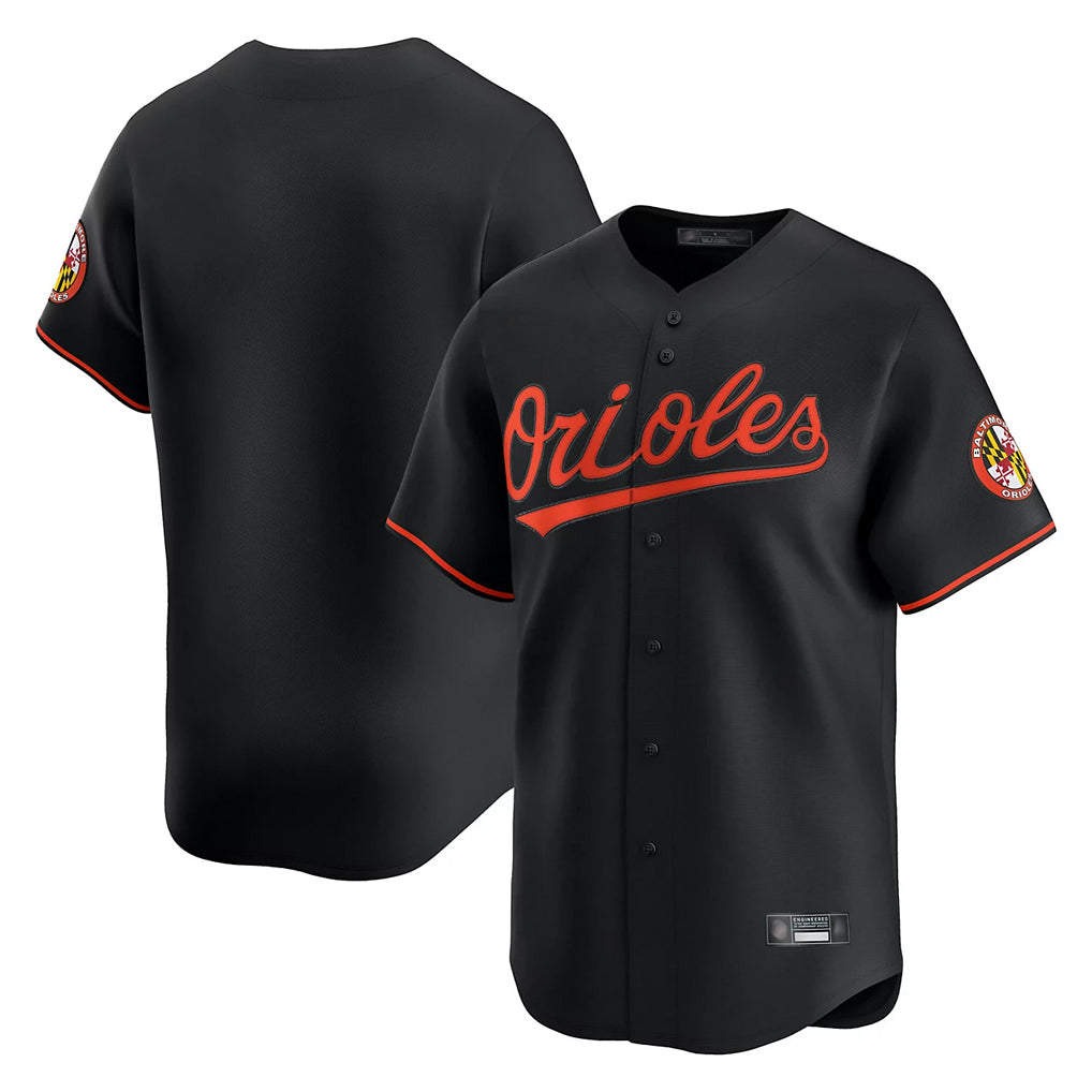 Trusc B.Orioles Black Limited Home Game Blank Player Stitched Jerseys