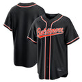 Trusc B.Orioles Black Out Fashion Home Game Blank Player Stitched Jerseys