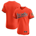 Trusc B.Orioles Orange Limited Elite Home Game Blank Player Stitched Jerseys