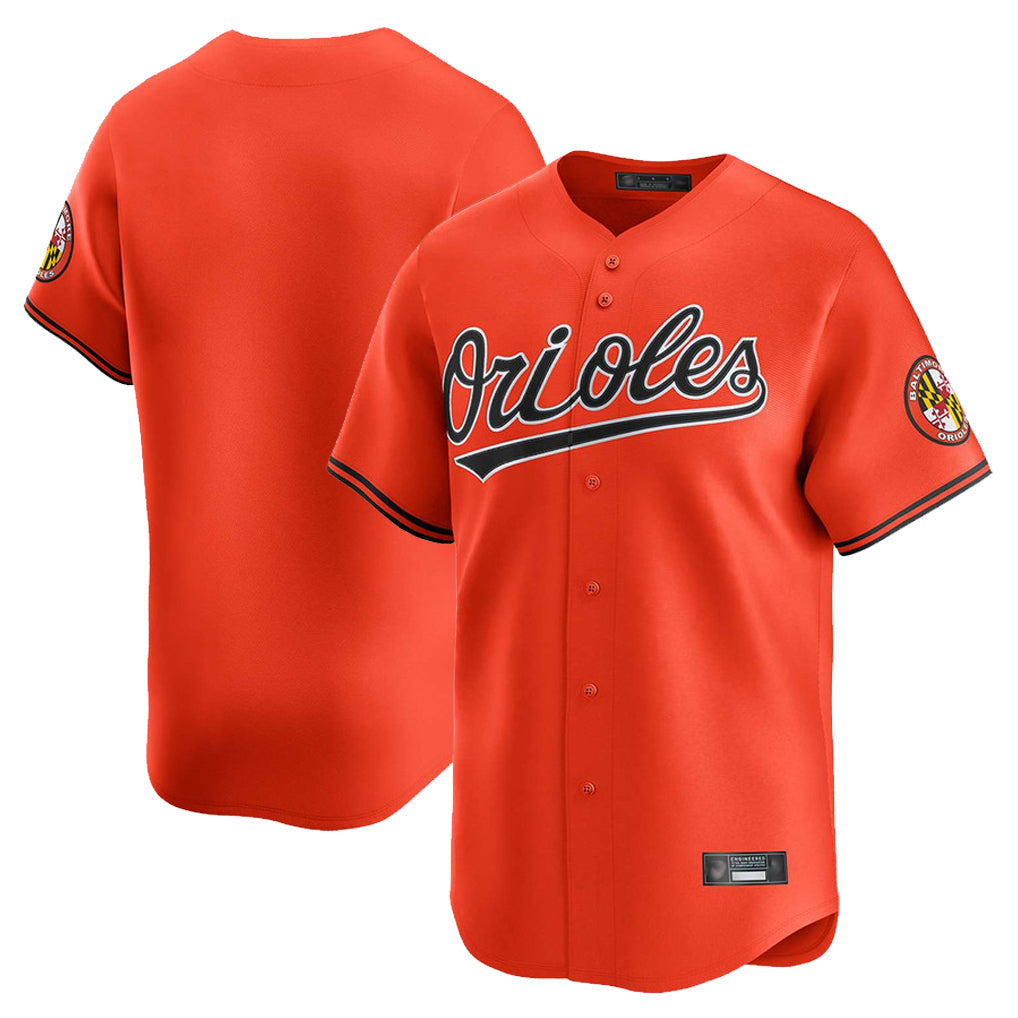 Trusc B.Orioles Orange Limited Home Game Blank Player Stitched Jerseys