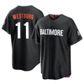 Trusc B.Orioles #11 Jordan Westburg Player Black City Connect Home Game Stitched Jerseys