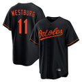 Trusc B.Orioles #11 Jordan Westburg Player Black Home Game Stitched Jerseys