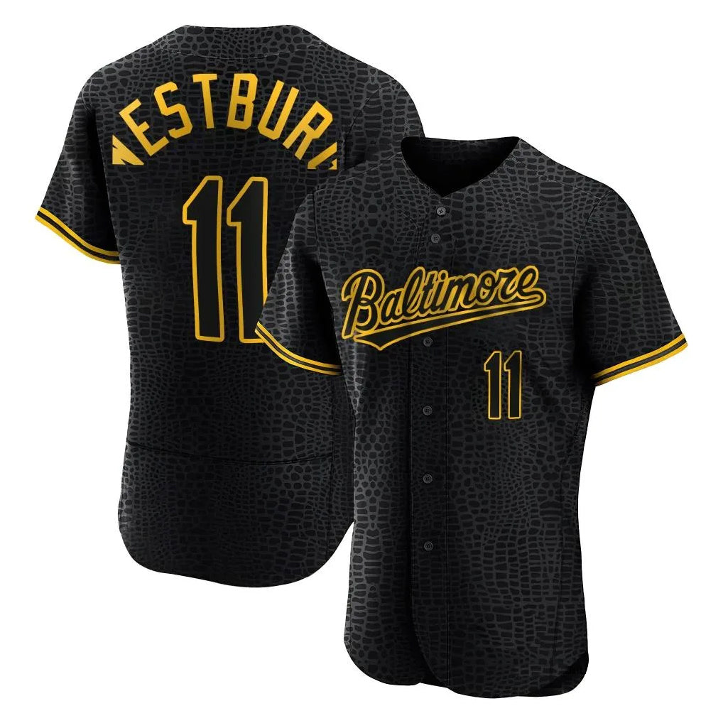 Trusc B.Orioles #11 Jordan Westburg Player Black Snake Skin City Limited Elite Home Stitched Jerseys