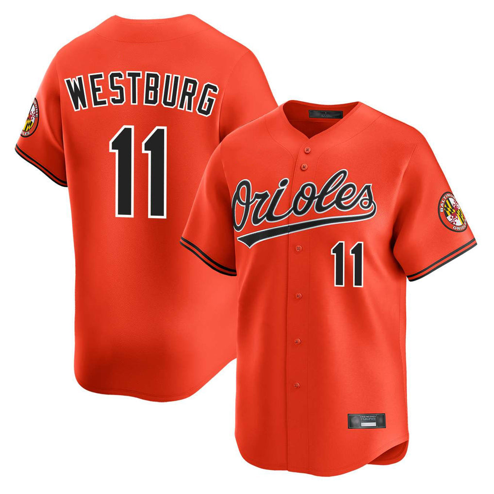 Trusc B.Orioles #11 Jordan Westburg Player Orange Limited Home Game Stitched Jerseys