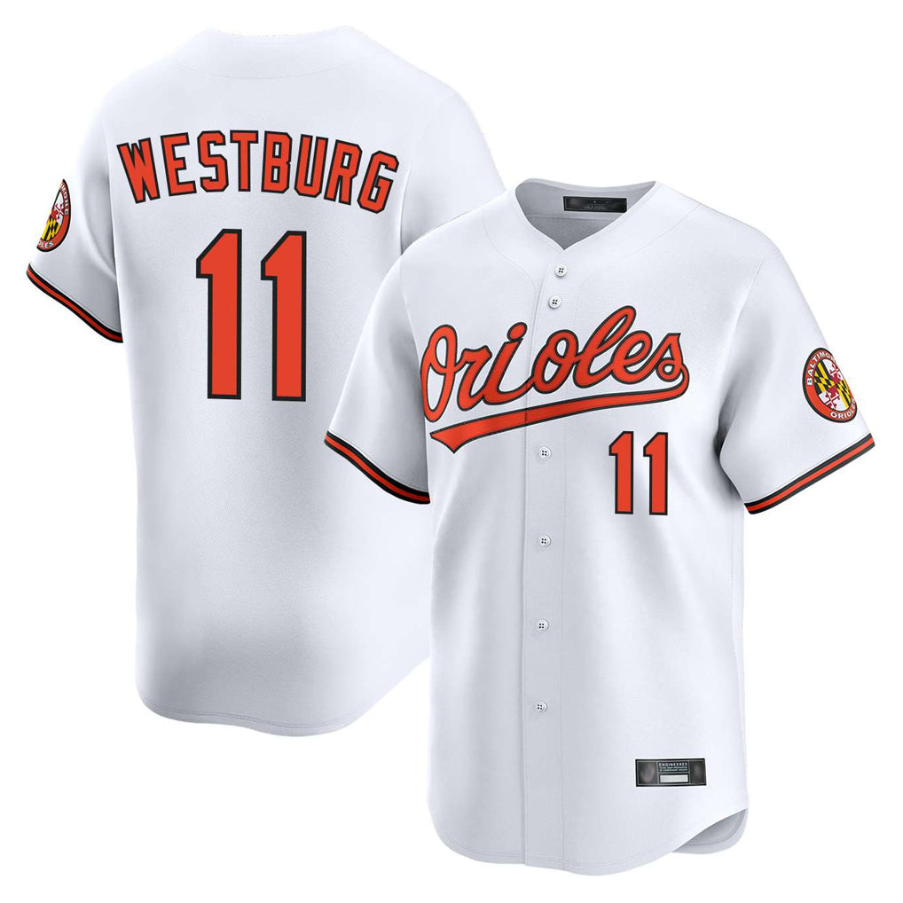 Trusc B.Orioles #11 Jordan Westburg Player White Limited Home Game Stitched Jerseys