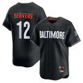 Trusc B.Orioles #12 Dylan Beavers Player Black City Connect Limited Home Game Stitched Jerseys