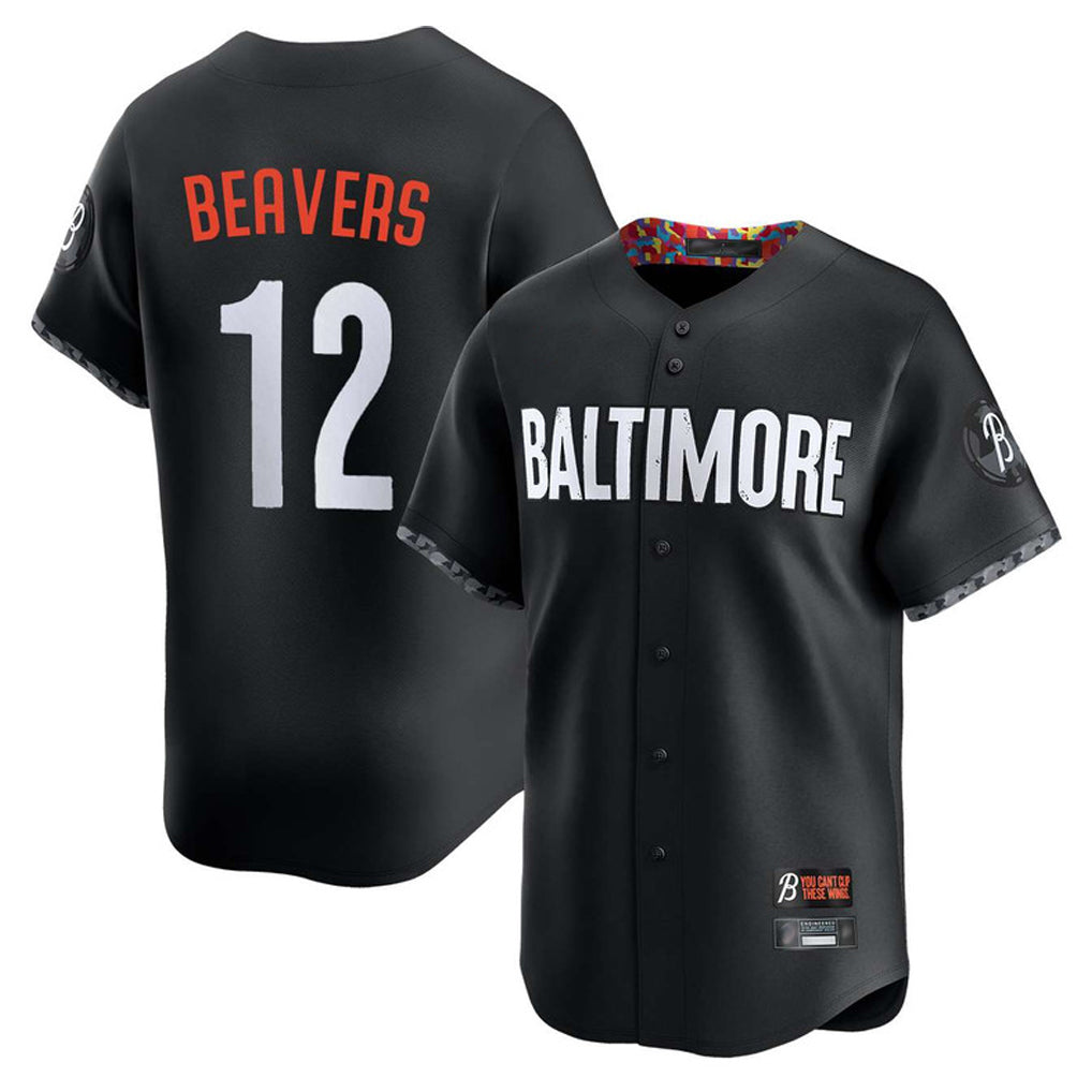 Trusc B.Orioles #12 Dylan Beavers Player Black City Connect Limited Home Game Stitched Jerseys