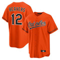 Trusc B.Orioles #12 Dylan Beavers Player Orange Home Game Stitched Jerseys