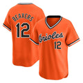 Trusc B.Orioles #12 Dylan Beavers Player Orange T-shirt Limited Home Game Stitched Jerseys