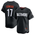 Trusc B.Orioles #17 Colton Cowser Player Black City Connect Limited Home Game Stitched Jerseys