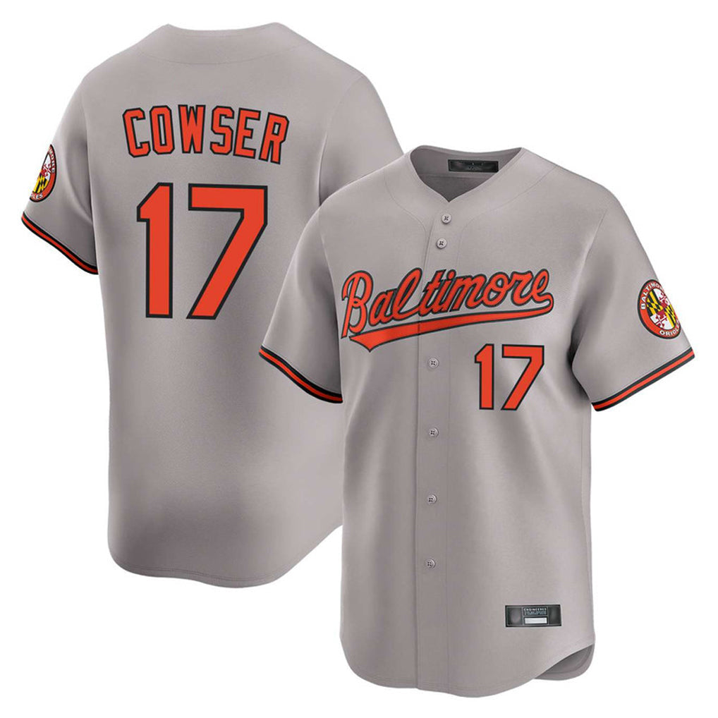 Trusc B.Orioles #17 Colton Cowser Player Gray Limited Home Game Stitched Jerseys
