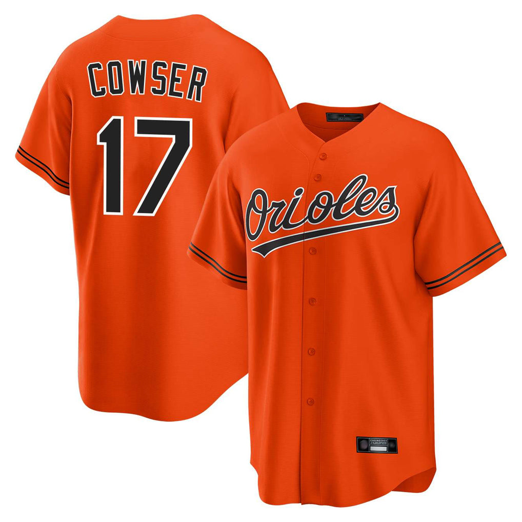 Trusc B.Orioles #17 Colton Cowser Player Orange Home Game Stitched Jerseys