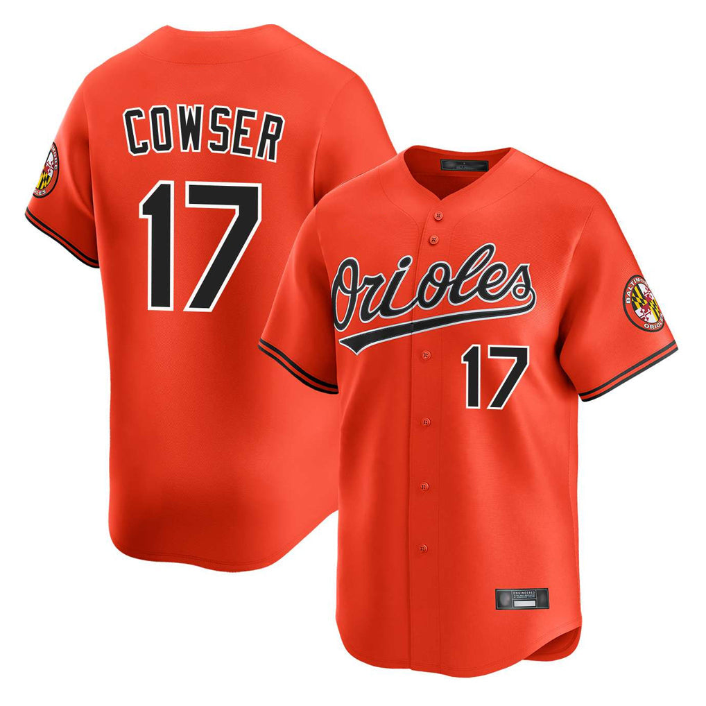 Trusc B.Orioles #17 Colton Cowser Player Orange Limited Home Game Stitched Jerseys