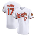Trusc B.Orioles #17 Colton Cowser Player White Limited Elite Home Game Stitched Jerseys