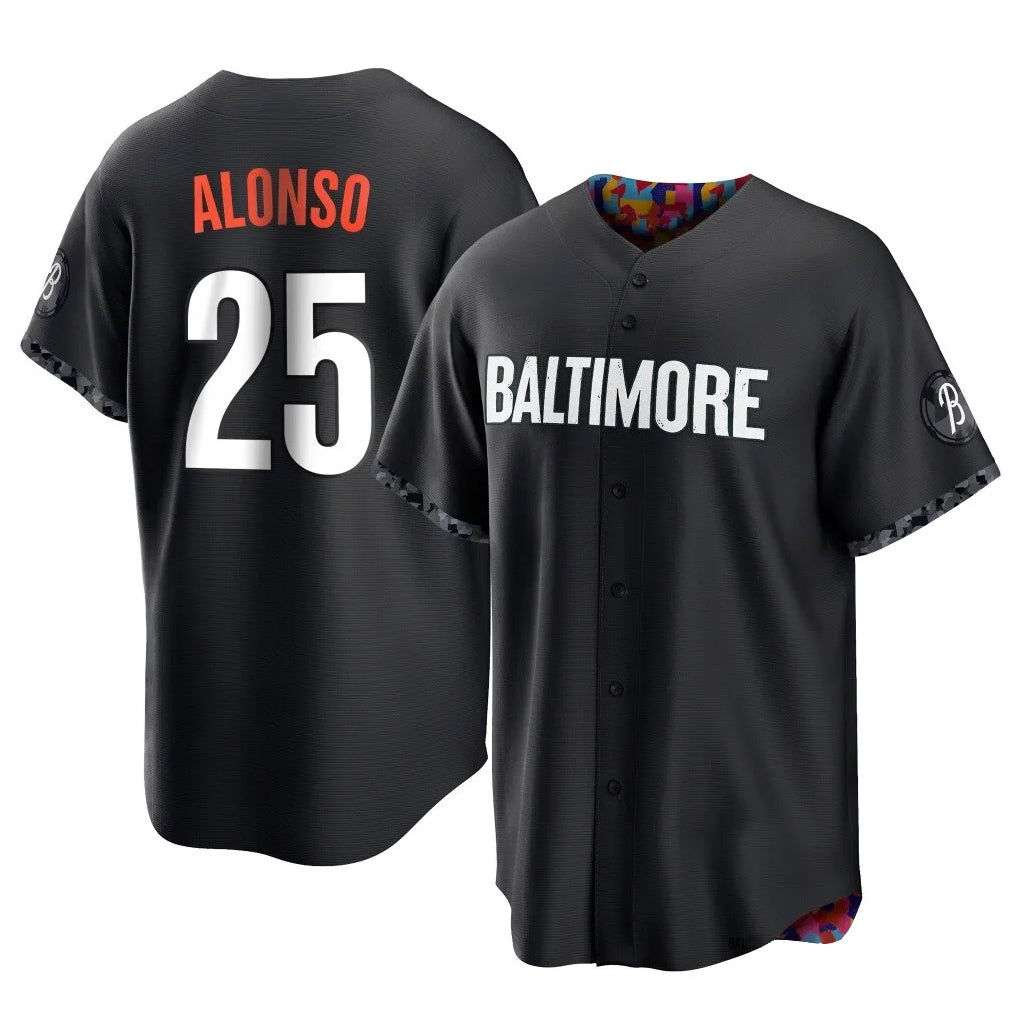 Trusc B.Orioles #25 Pete Alonso Player Black City Connect Home Game Stitched Jerseys