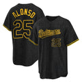 Trusc B.Orioles #25 Pete Alonso Player Black Snake Skin City Home Game Stitched Jerseys
