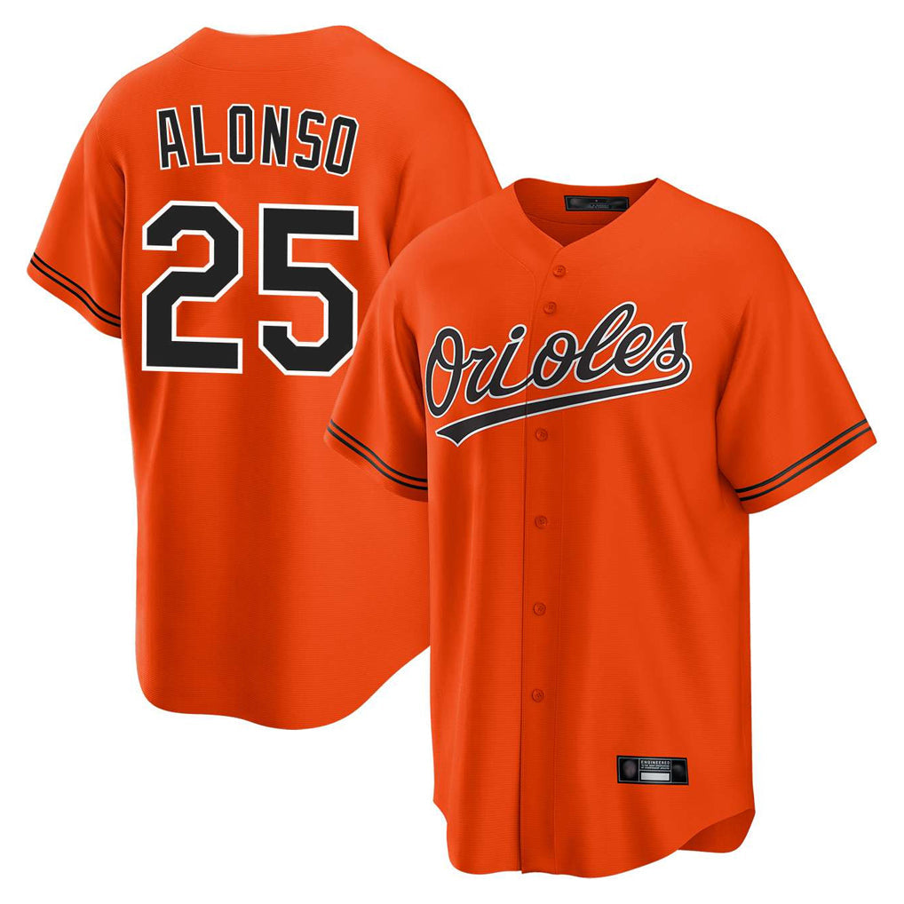 Trusc B.Orioles #25 Pete Alonso Player Orange Home Game Stitched Jerseys