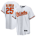 Trusc B.Orioles #25 Pete Alonso Player White Home Game Stitched Jerseys