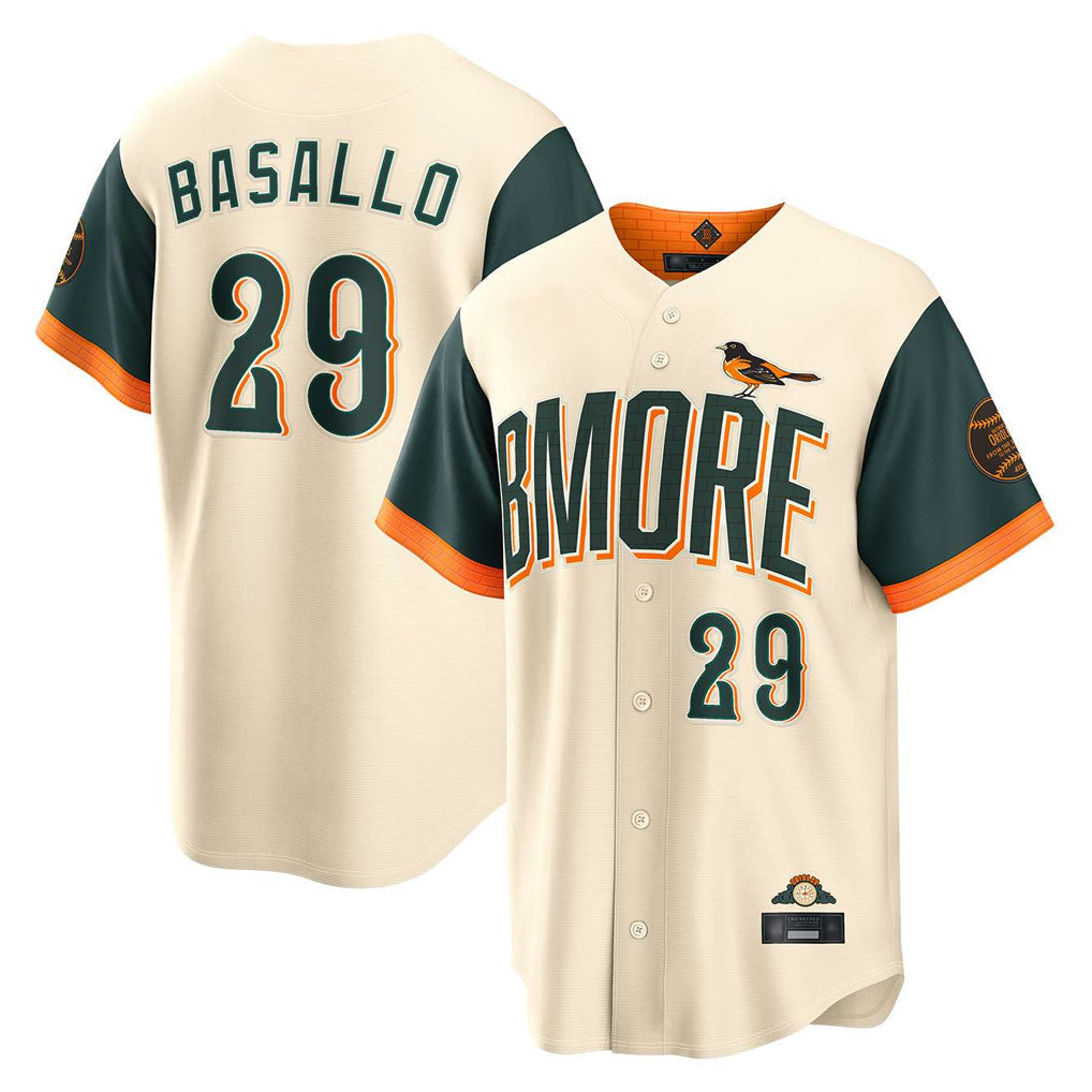 Trusc B.Orioles #29 Samuel Basallo Player Cream 2026 City Connect Home Game Stitched Jerseys