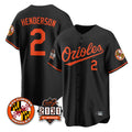 Trusc B.Orioles #2 Gunnar Henderson Player Black 30th Anniversary of 2131 Home Game Stitched Jerseys