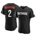 Trusc B.Orioles #2 Gunnar Henderson Player Black City Connect Limited Elite Home Game Stitched Jerseys