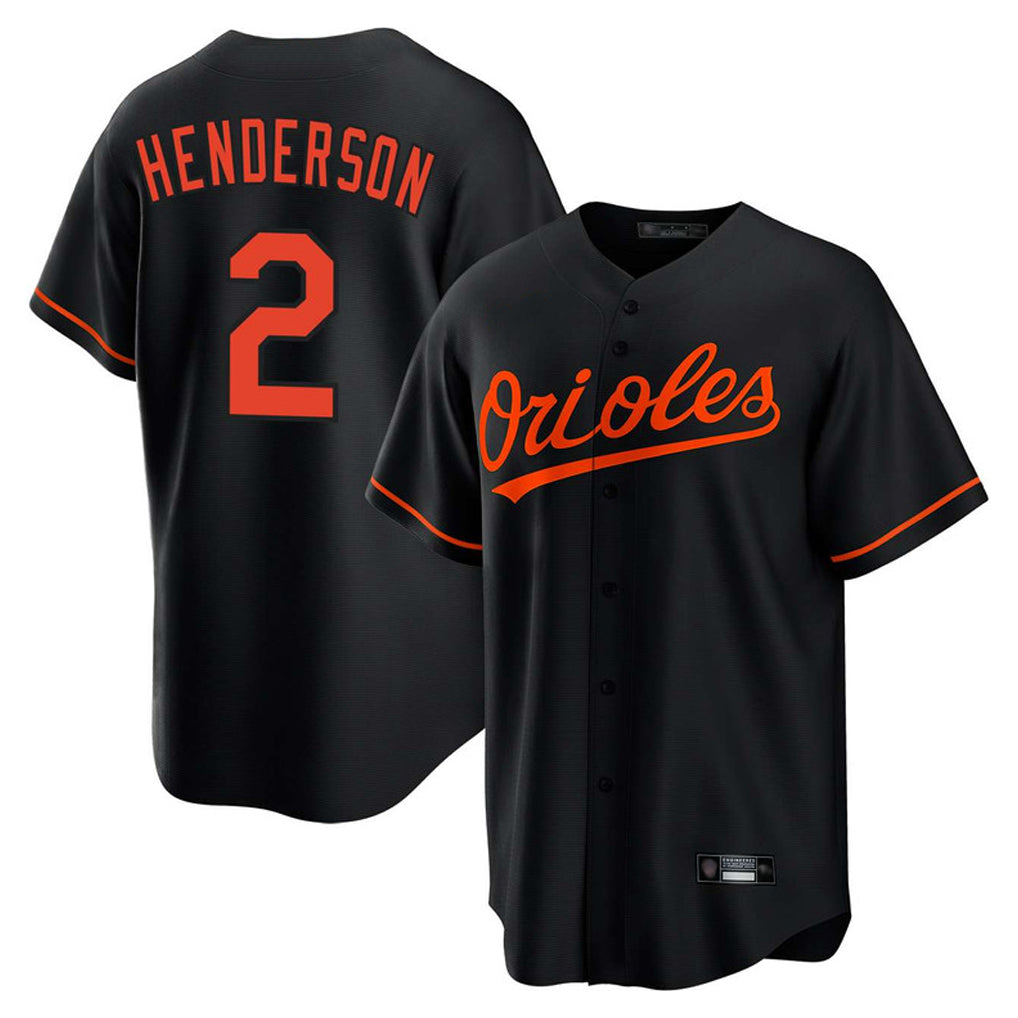 Trusc B.Orioles #2 Gunnar Henderson Player Black Home Game Stitched Jerseys